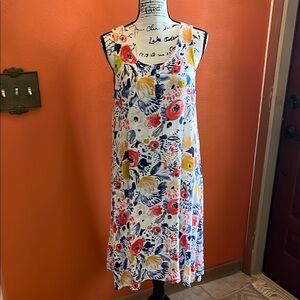 Floral Sleeveless Dress - Multicolor